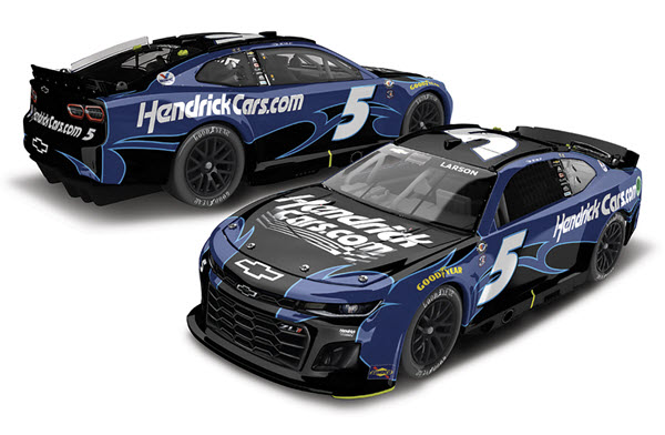 2023 Kyle Larson NASCAR Diecast 5 HendrickCars Hendrick Cars Darlington Throwback 1:24 CWC Lionel Action RCCA Elite Color Chrome 99