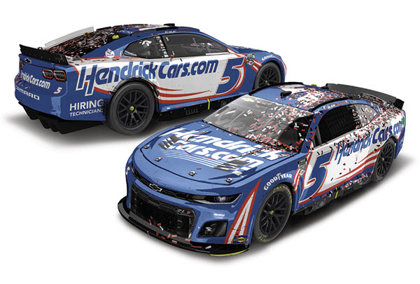 2023 Kyle Larson NASCAR Diecast 5 HendrickCars Hendrick Cars Martinsville Win Raced Version 1:64 CWC Lionel Action ARC 98