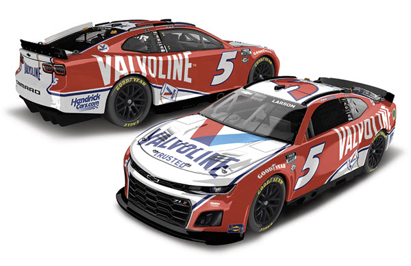 2023 Kyle Larson NASCAR Diecast 5 Valvoline 1:24 CWC Lionel Action RCCA Elite Raw 98