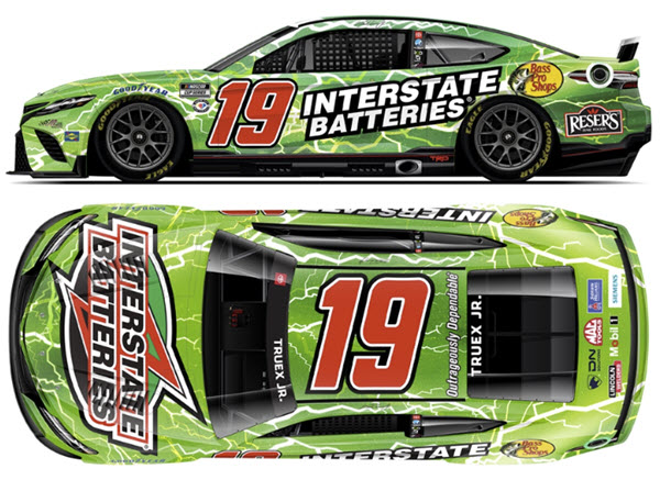 2023 Martin Truex Jr NASCAR Diecast 19 Interstate Batteries  CWC 1:64 Lionel Action ARC Diecast Chassis 99