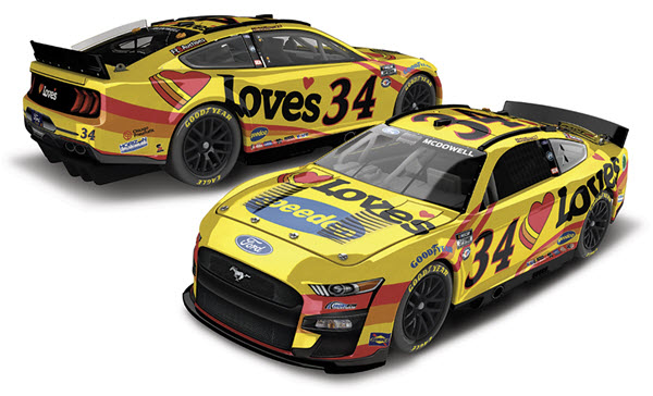 2023 Michael McDowell NASCAR Diecast 34 Loves Travel Stops CWC 1:24 Lionel Action ARC 99