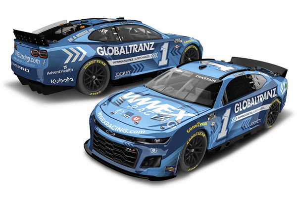 2023 Ross Chastain NASCAR Diecast 1 Globaltranz 1:24 CWC Lionel Action ARC Color CHrome 98
