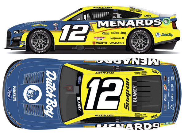 2023 Ryan Blaney NASCAR Diecast 12 Menards Dutch Boy CWC 1:24 Lionel Action RCCA Elite 99