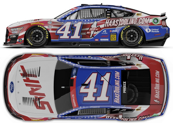 2023 Ryan Preece NASCAR Diecast 41 Hass Patriotic Salute CWC 1:64 Lionel Action ARC 99