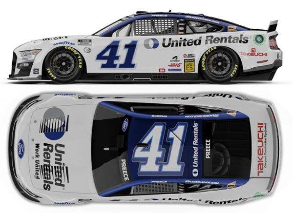 2023 Ryan Preece NASCAR Diecast 41 United Rentals Darlington Throwback CWC 1:64 Lionel Action ARC 99