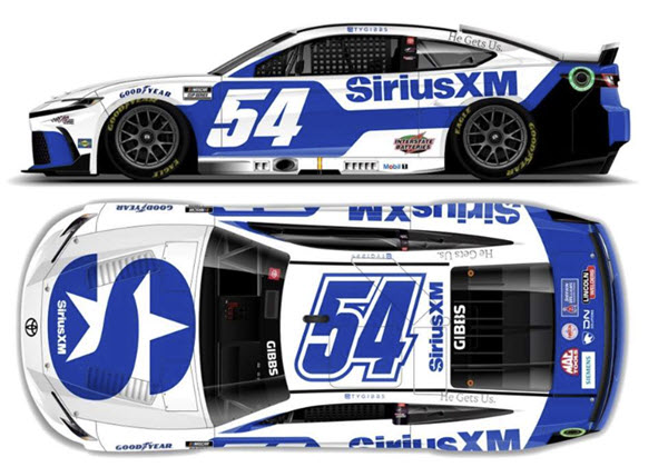 2023 Ty Gibbs NASCAR Diiecast 54 Sirius Sirius XM 1:24 CWC Lionel Action ARC 99