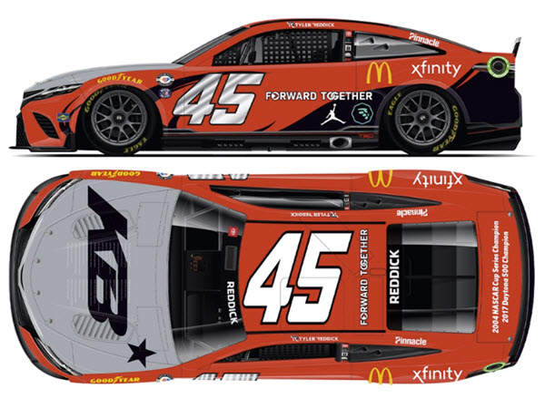 2023 Tyler Reddick NASCAR Diecast 45 KB Forward Together Darlington CWC 1:24 Lionel Action ARC 99