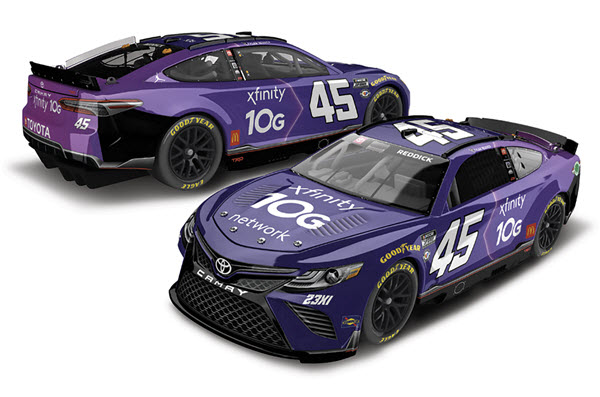 2023 Tyler Reddick NASCAR Diecast 45 Xfinity 10G Network CWC 1:24 Lionel Action RCCA Elite Liquid Color 99