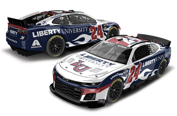 2023 William Byron NASCAR Diecast 24 Liberty University CWC 1:24 Lionel Action RCCA Elite Color Chrome 99