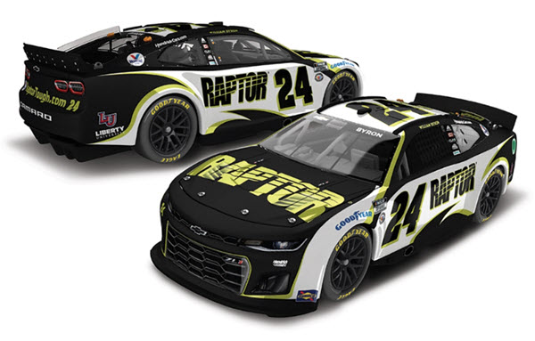 2023 William Byron NASCAR Diecast 24 Raptor CWC 1:24 Lionel Action ARC Color Chrome 99