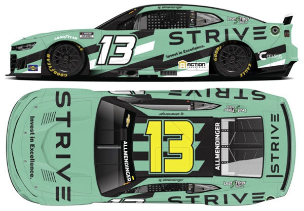 2024 AJ Allmendinger NASCAR Diecast 16 Strive 1:24 CWC Lionel Action ARC Color Chrome 99