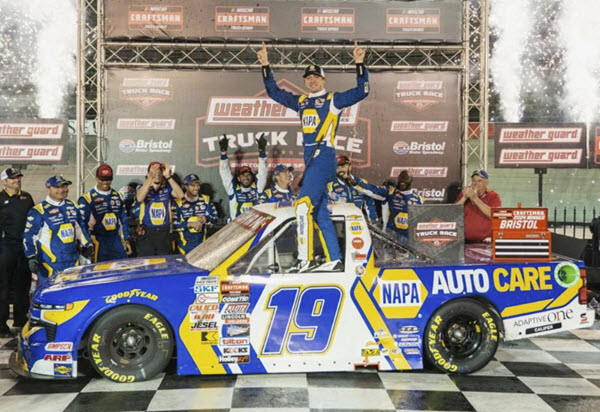 2024 Christian Eckes NASCAR Diecast 19 NAPA Bristol Win Raced Version Truck 1:64 Lionel Action ARC 99