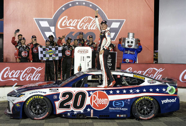 2024 Christopher Bell NASCAR Diecast 20 Rheem Chasrlotte Win Raced Version CWC 1:64 Lionel Action ARC Diecast Chassis 99