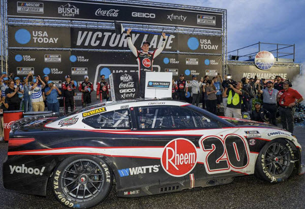 2024 Christopher Bell NASCAR Diecast 20 Rheem New Hampshire Win Raced Version CWC 1:64 Lionel Action ARC 99