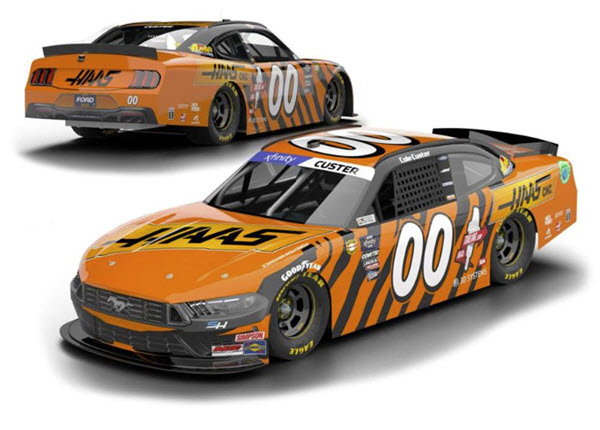 2024 Cole Custer NASCAR Diecast 00 Haas Tiger Throwback CWC 1:24 Lionel Action ARC 99