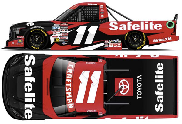 2024 Corey Heim NASCAR Diecast 11 Safelite Truck 1:64 Lionel Action ARC 99