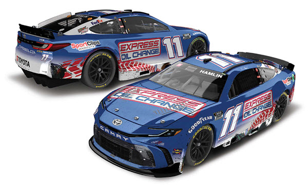 2024 Denny Hamlin NASCAR Diecast 11 Express Oil Change Bristol Win Raced Version CWC 1:64 Lionel Action ARC 98