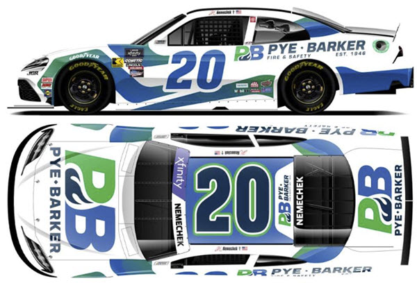 2024 John Hunter Nemechek NASCAR Diecast 20 Pye Barker 1:64 CWC Lionel Action ARC 99