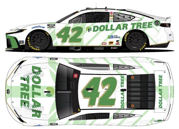 2024 John Hunter Nemechek NASCAR Diecast 42 Dollar Tree 1:24 CWC Lionel Action RCCA Elite 99