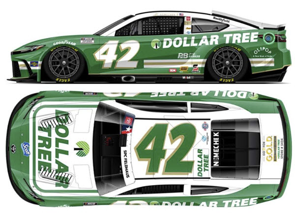 2024 John Hunter Nemechek NASCAR Diecast 42 Dollar Tree Salutes 1:64 CWC Lionel Action ARC 99