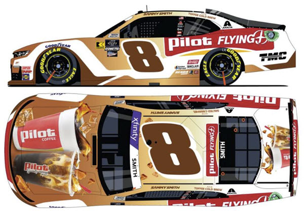 2024 Sammy Smith NASCAR Diiecast 8 Pilot Flying J Cold Brew 1:64 CWC Lionel Action ARC 99