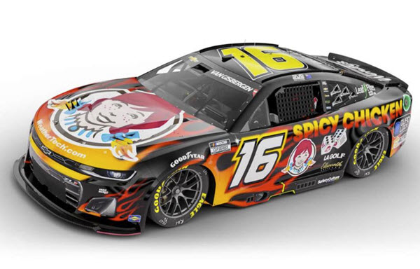 2024 Shane Van Gisbergen NASCAR Diecast 16 Wendys Spicy Chicken 1:24 CWC Lionel Action ARC 99