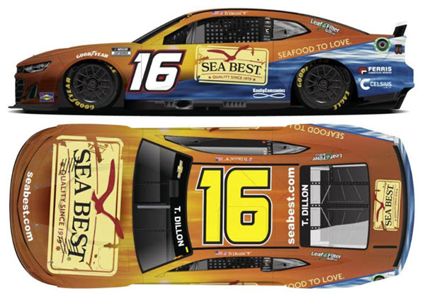 2024 Ty Dillon NASCAR Diecast 16 Sea Best CWC 1:24 Lionel Action ARC Color Chrome 99