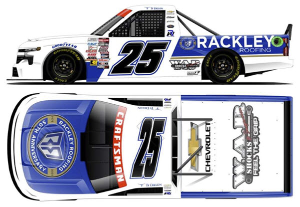2024 Ty Dillon NASCAR Diecast 25 Rackley Roofing Truck 1:64 Lionel Action ARC 99
