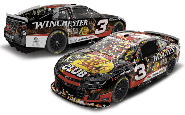 2025 Austin Dillon NASCAR Diecast 3 Bass Pro Winchester Richmond Win Raced Version CWC 1:24 Lionel Action RCCA Elite Dual Autographed 99