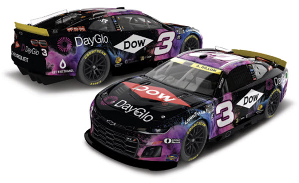 2025 Austin Dillon NASCAR Diecast 3 Dow Dayglo  CWC 1:24 Lionel Action ARC 99