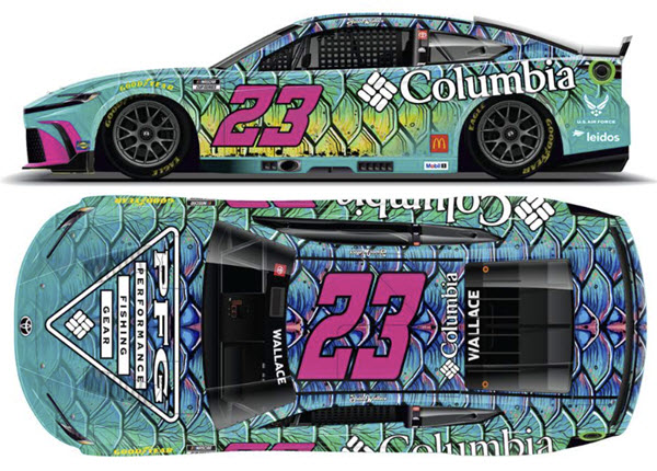 2025 Bubba Wallace NASCAR Diecast 23 Columbia PFG CWC 1:24 Lionel Action ARC Color Chrome 99