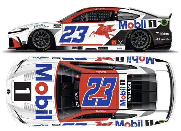 2025 Bubba Wallace NASCAR Diecast 23 Mobil CWC 1:64 Lionel Action ARC 99