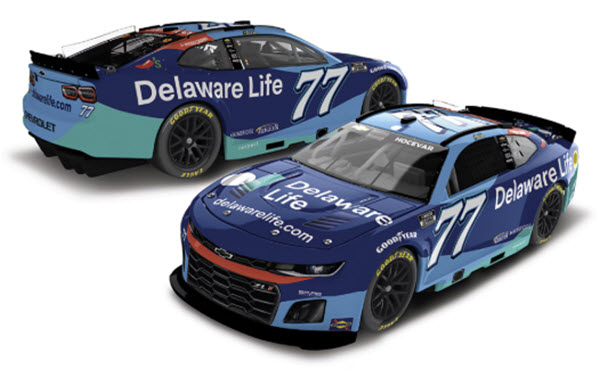 2025 Carson Hocevar NASCAR Diecast 77 Deleware Life 1:64 CWC Lionel Action ARC 99