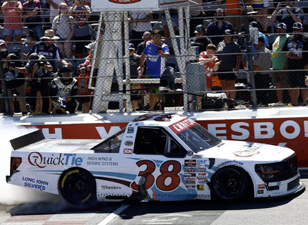 2025 Chandler Smith NASCAR Diecast 38 QuickTie North Wilkesboro Win Raced Version CWC 1:64 Lionel Action ARC 99