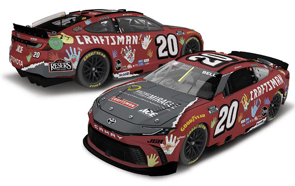 2025 Christopher Bell NASCAR Diecast 20 Craftsman Racing For A Miracle CWC 1:64 Lionel Action ARC 99