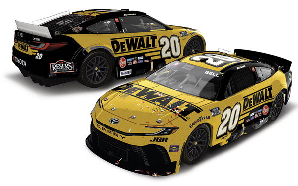 2025 Christopher Bell NASCAR Diecast 20 DeWalt Atlanta Win Raced Version CWC 1:24 Lionel Action RCCA Elite Color Chrome 98
