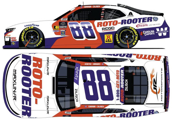 2025 Connor Zilisch NASCAR Diecast 88 Roto Rooter CWC 1:64 Lionel Action ARC 99