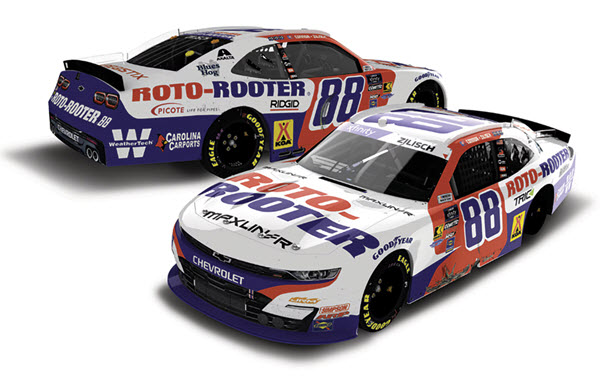 2025 Connor Zilisch NASCAR Diecast 88 Roto Rooter Sonoma Win Raced Version 1:24 CWC Lionel Action ARC Autographed 99