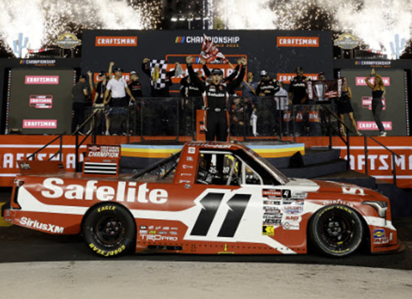 2025 Corey Heim NASCAR Diecast 11 Safelite Phoenix Win Raced Version Truck 1:64 Lionel Action ARC 99