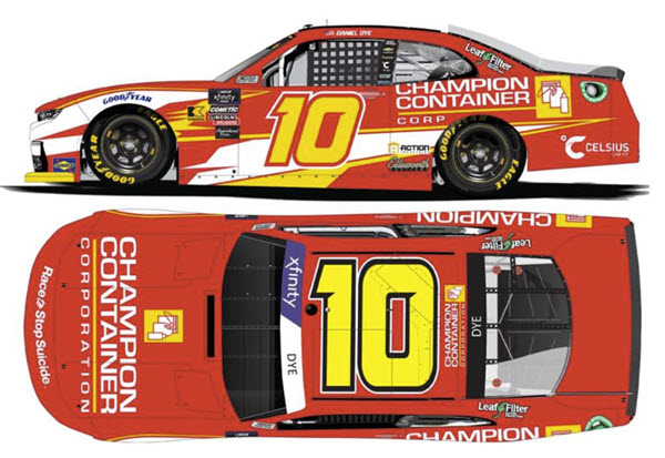 2025 Daniel Dye NASCAR Diecast 10 Champion Container CWC 1:64 Lionel Action ARC 99