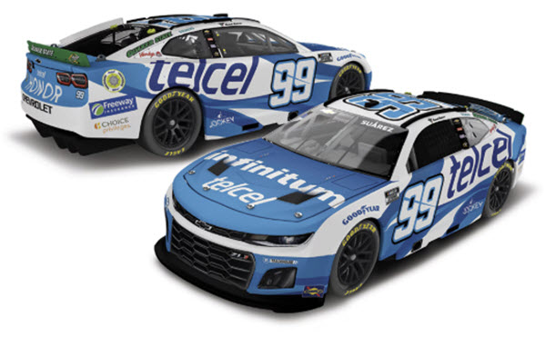 2025 Daniel Suarez NASCAR Diecast 99 Telcel CWC 1:24 Lionel RCCA Elite 99