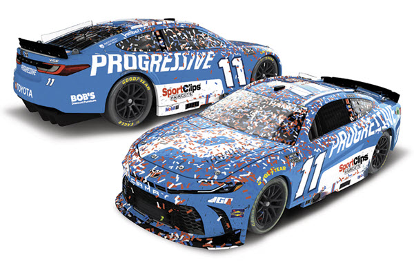 2025 Denny Hamlin NASCAR Diecast 11 Progressive Dover Win Raced Version CWC 1:24 Lionel Action ARC 98