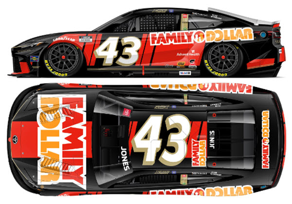 2025 Erik Jones NASCAR Diecast 43 Family Dollar CWC 1:24 Lionel Action RCCA Elite 99