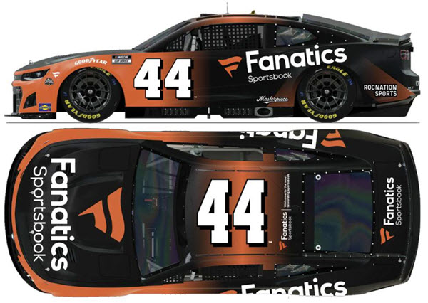 2025 JJ Yele NASCAR Diecast 44 Fanatics CWC 1:24 Lionel Action ARC Color Chrome 99