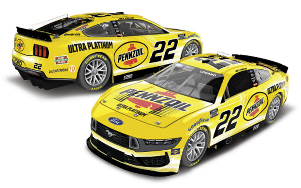 2025 Joey Logano NASCAR Diecast 22 Pennzoil CWC 1:64 Lionel Action ARC Diecast Chassis 98