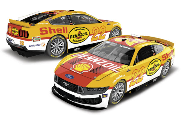 2025 Joey Logano NASCAR Diecast 22 Pennzoil Darlington Throwback CWC 1:24 Lionel Action RCCA Elite Color Chrome 98