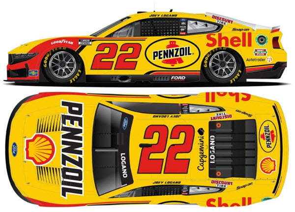 2025 Joey Logano NASCAR Diecast 22 Shell Pennzoil CWC 1:64 Lionel Action ARC Diecast Chassis 99