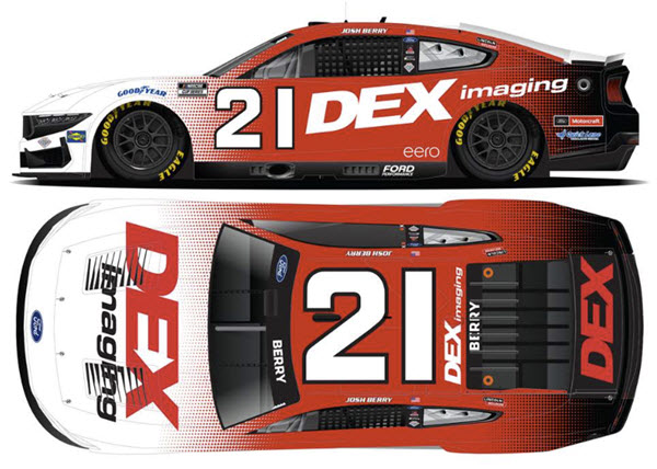 2025 Josh Berry NASCAR Diecast 21 Dex Imaging 1:24 CWC Lionel Action ARC Color Chrome 99