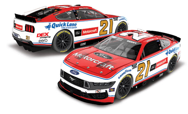 2025 Josh Berry NASCAR Diecast 21 Motorcraft 1:64 CWC Lionel Action ARC Diecast Chassis 99