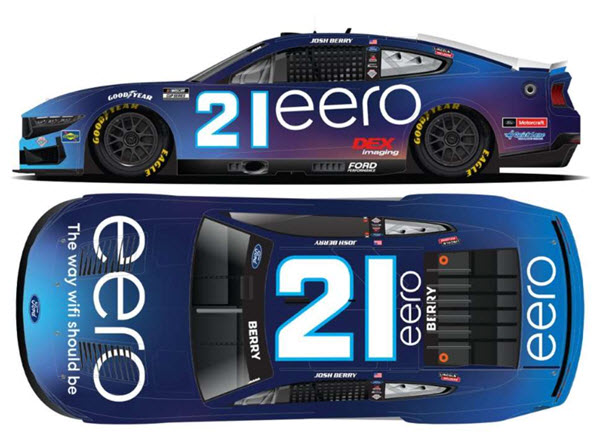 2025 Josh Berry NASCAR Diecast 21 eero124 CWC Lionel Action RCCA Elite 99